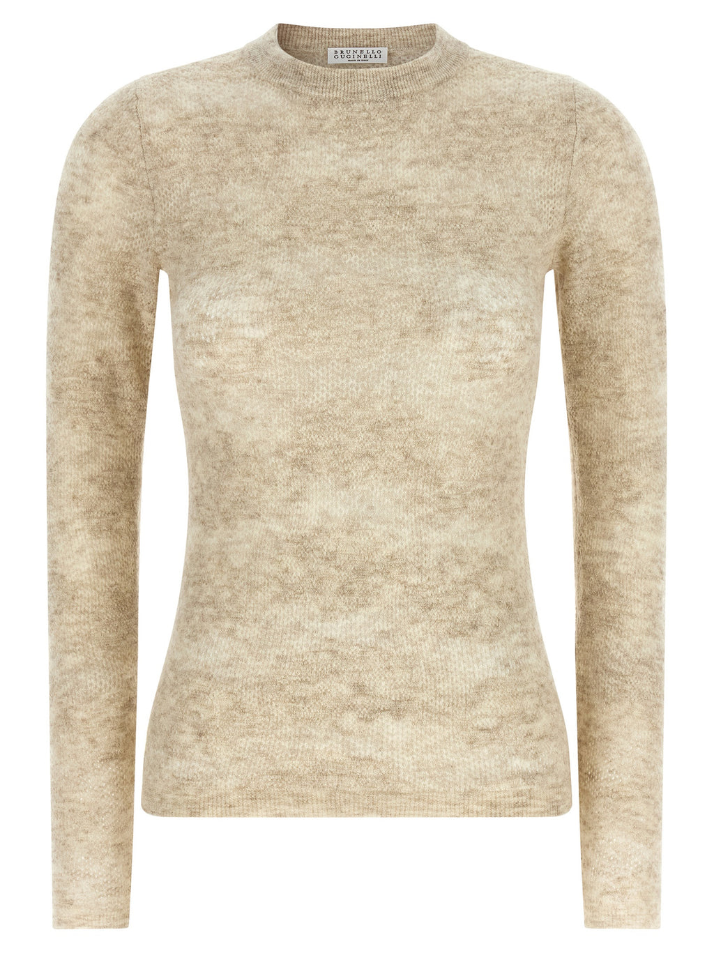 Brunello Cucinelli Beige Silk Cardigan