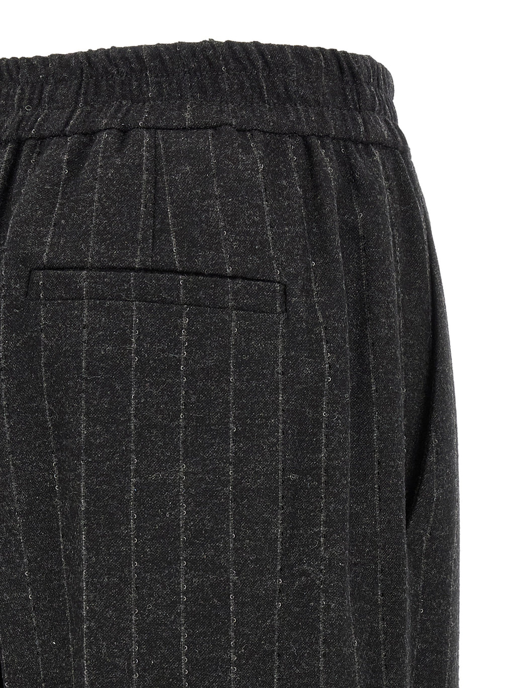 Brunello Cucinelli Gray Virgin Wool Casual Pants