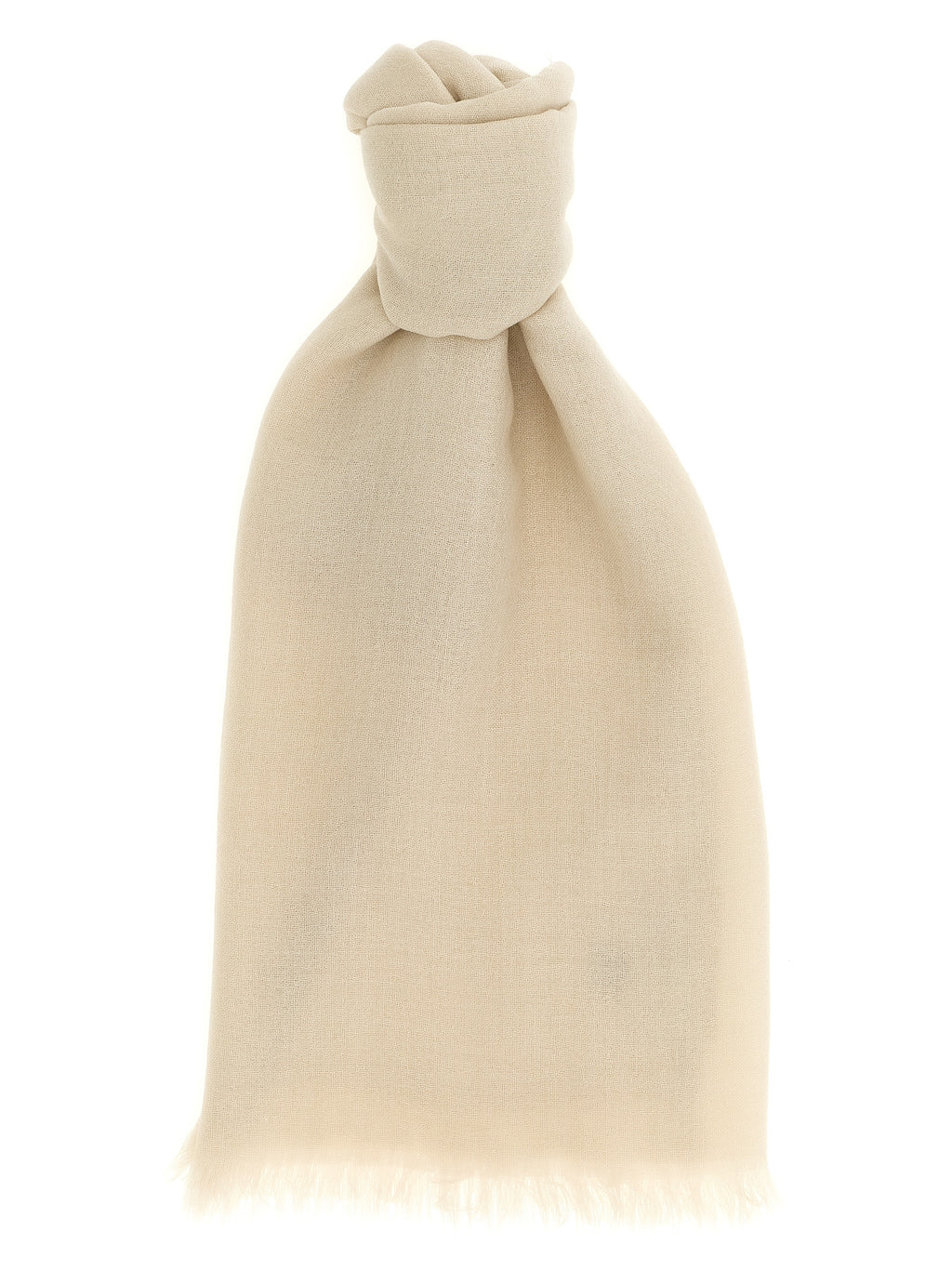 Brunello Cucinelli Beige Cashmere Scarf