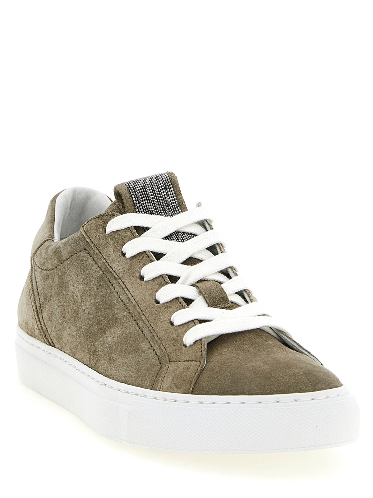 Brunello Cucinelli Monile-Embroidered Low-Top Sneakers