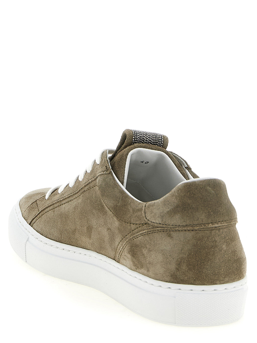 Brunello Cucinelli Monile-Embroidered Low-Top Sneakers