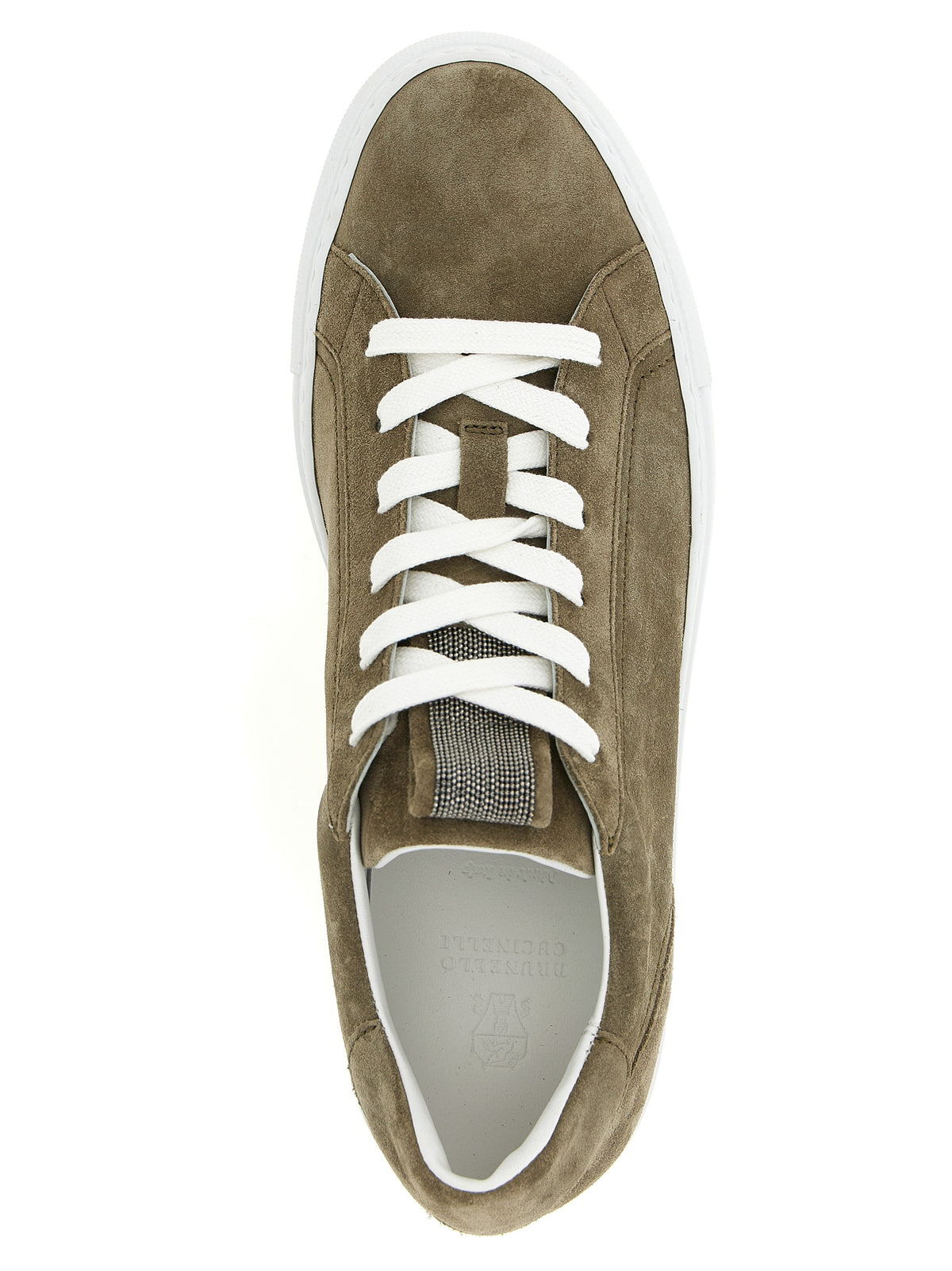 Brunello Cucinelli Monile-Embroidered Low-Top Sneakers