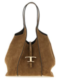 Tod's Brown Calfskin Tote Bag