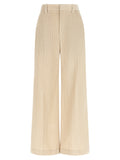 Brunello Cucinelli Beige Cotton Casual Pants