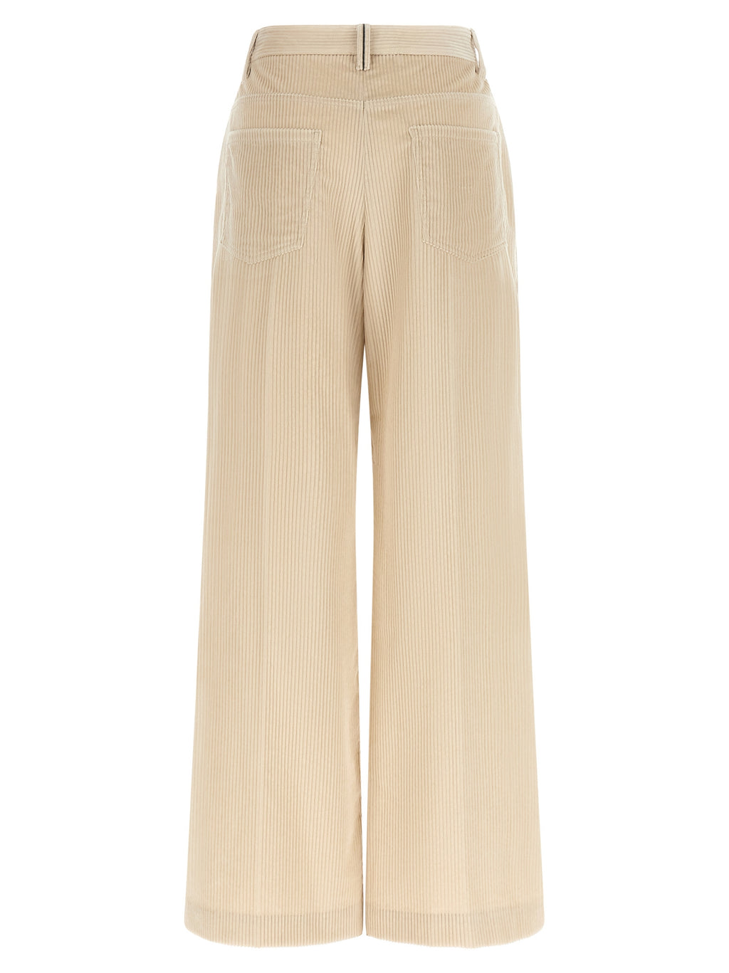 Brunello Cucinelli Beige Cotton Casual Pants