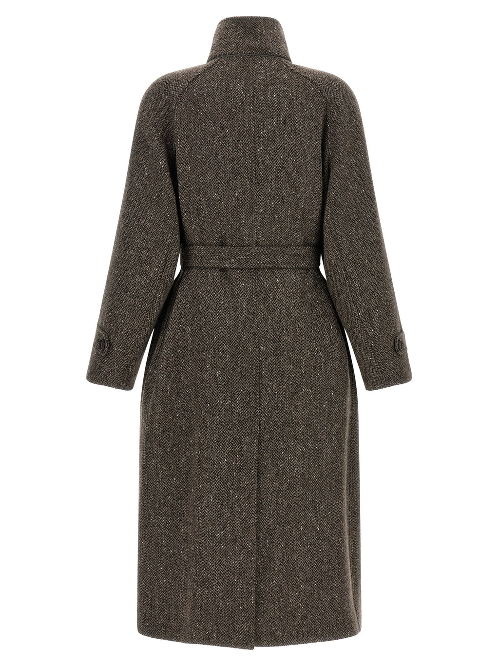 Brunello Cucinelli Brown Virgin Wool Coat