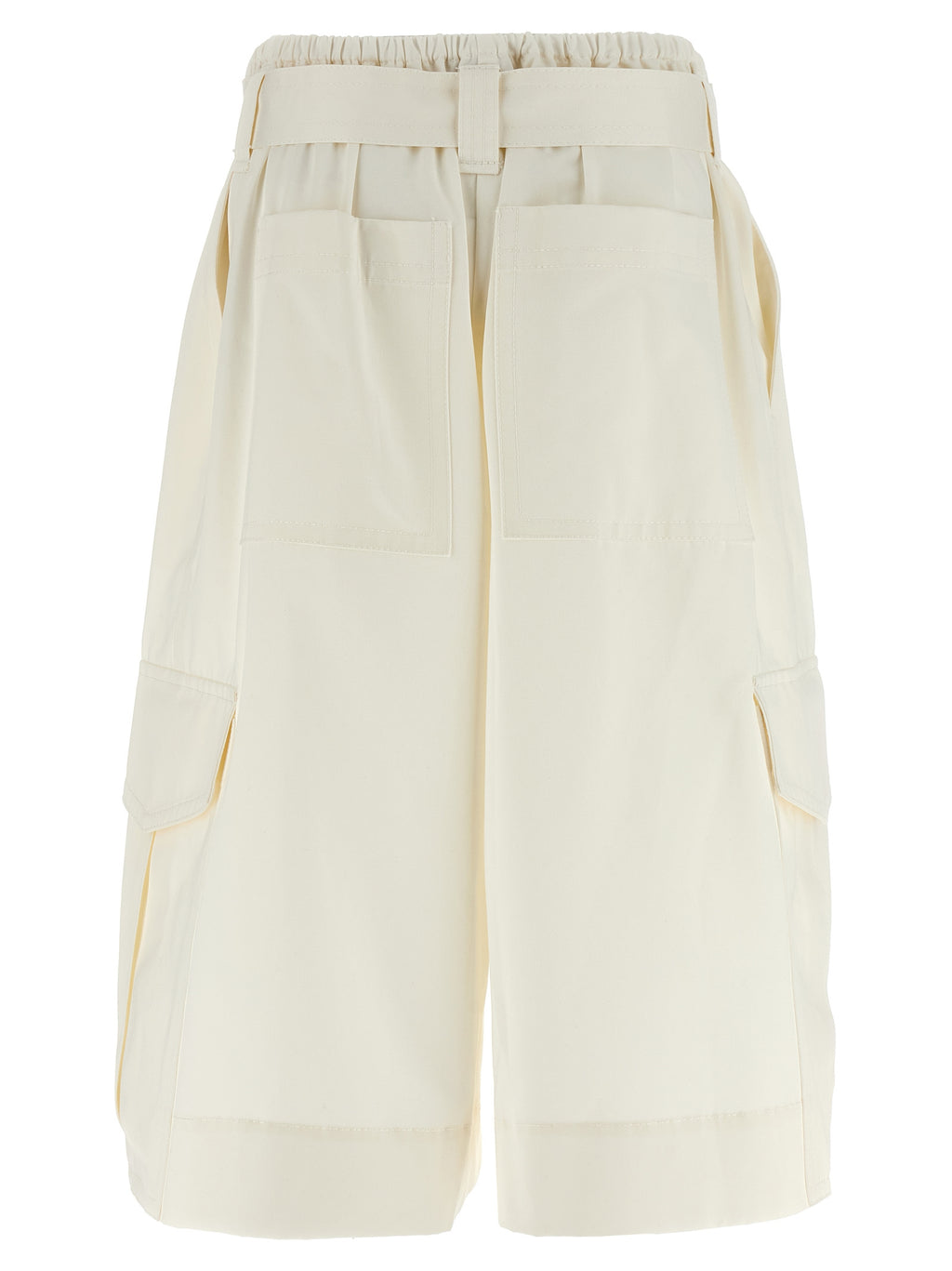 Zimmermann White Cotton Bermuda Shorts