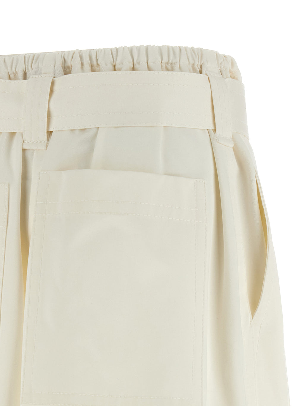 Zimmermann White Cotton Bermuda Shorts