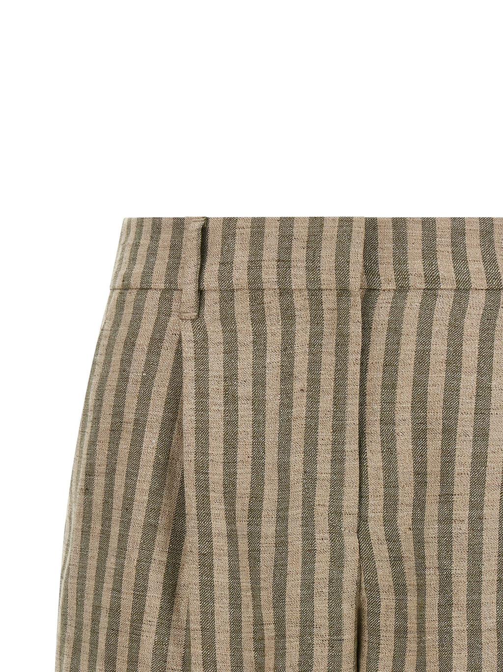 Brunello Cucinelli Bicolor Linen Bermuda Shorts