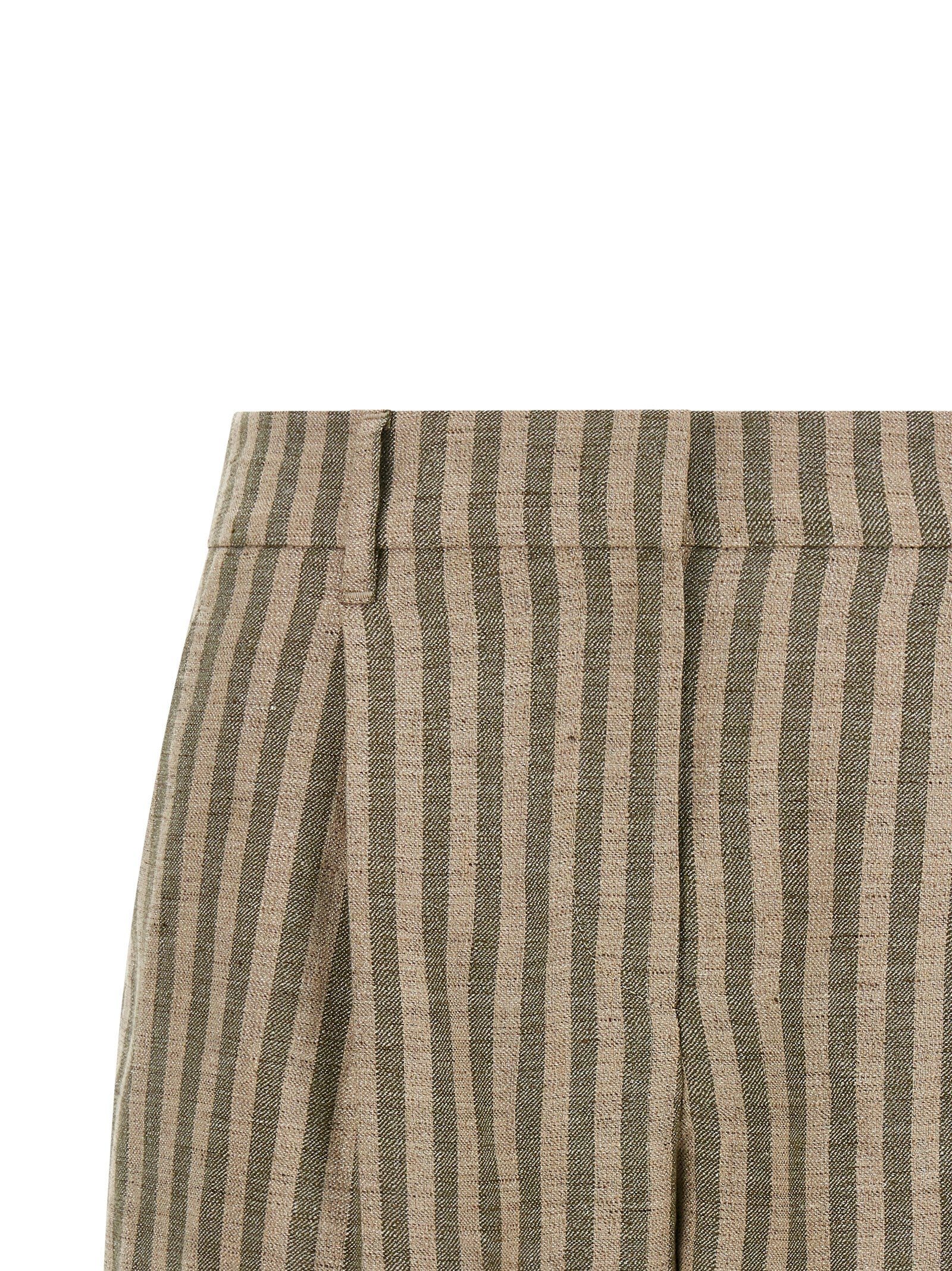 Brunello Cucinelli Bicolor Linen Bermuda Shorts