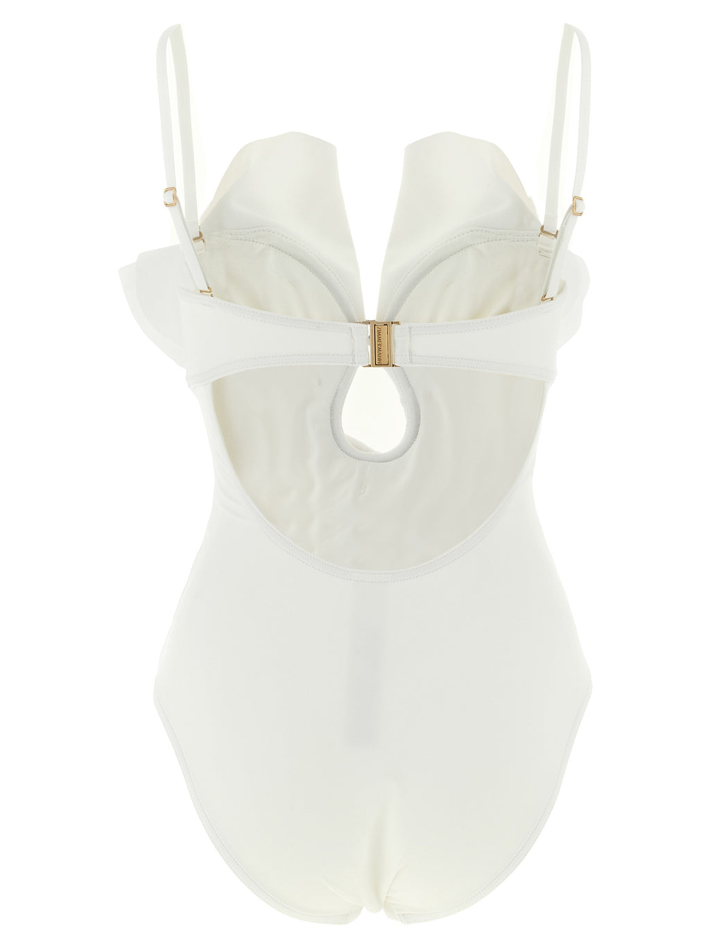 Zimmermann White Polyamide One-Piece Swimsuit