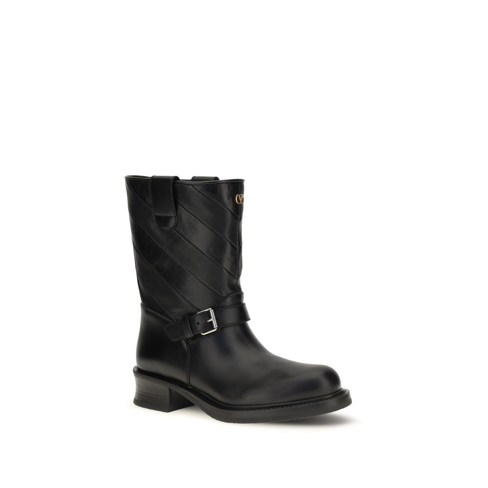 Valentino Garavani Bootie Buckle Ankle Boots