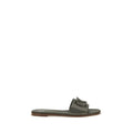 Valentino Garavani Bicolor Calf Leather Bos Taurus Flat Sandals