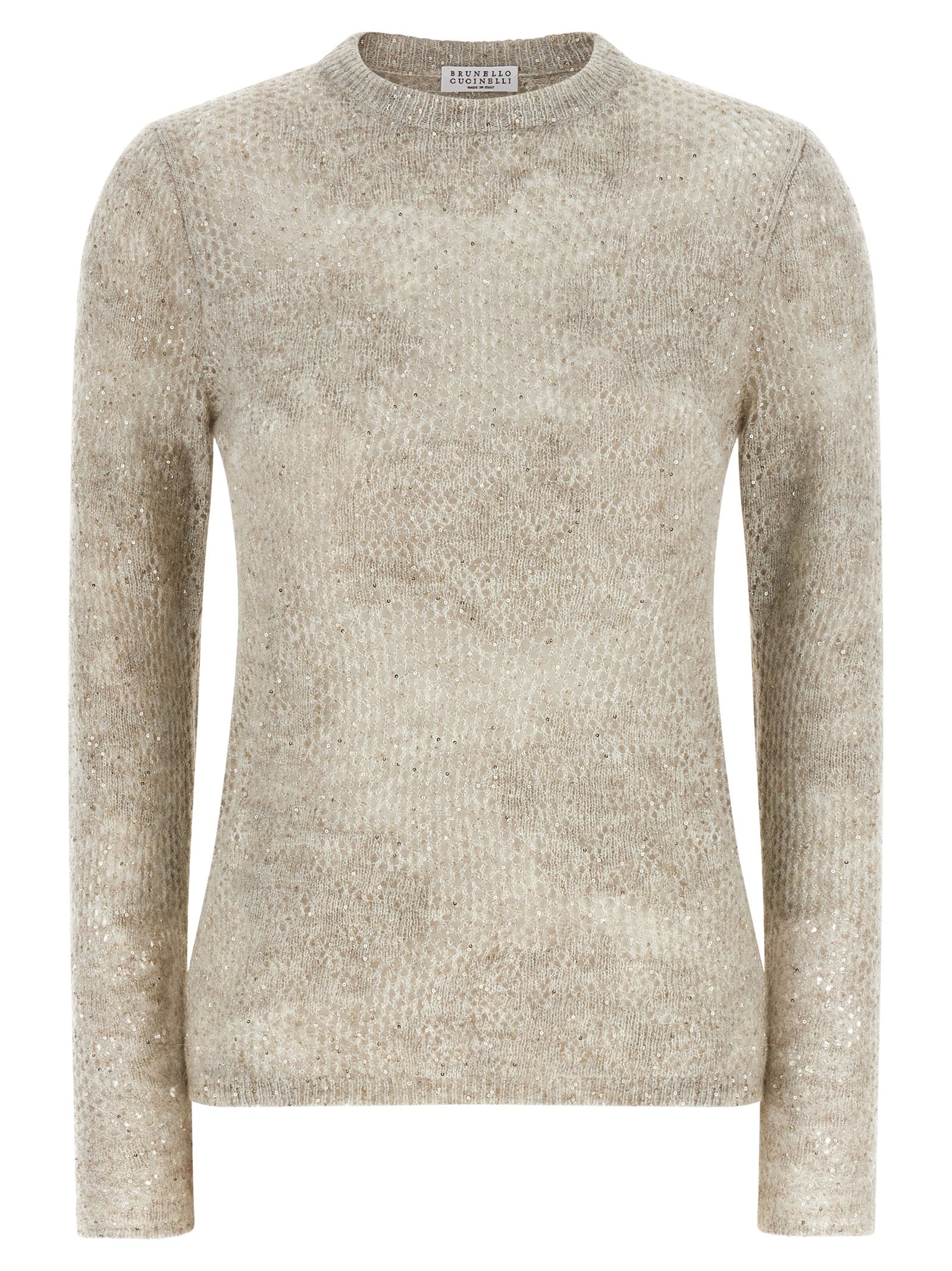 Brunello Cucinelli Beige Nylon Cardigan