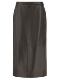 Alberta Ferretti Straight Midi Skirt