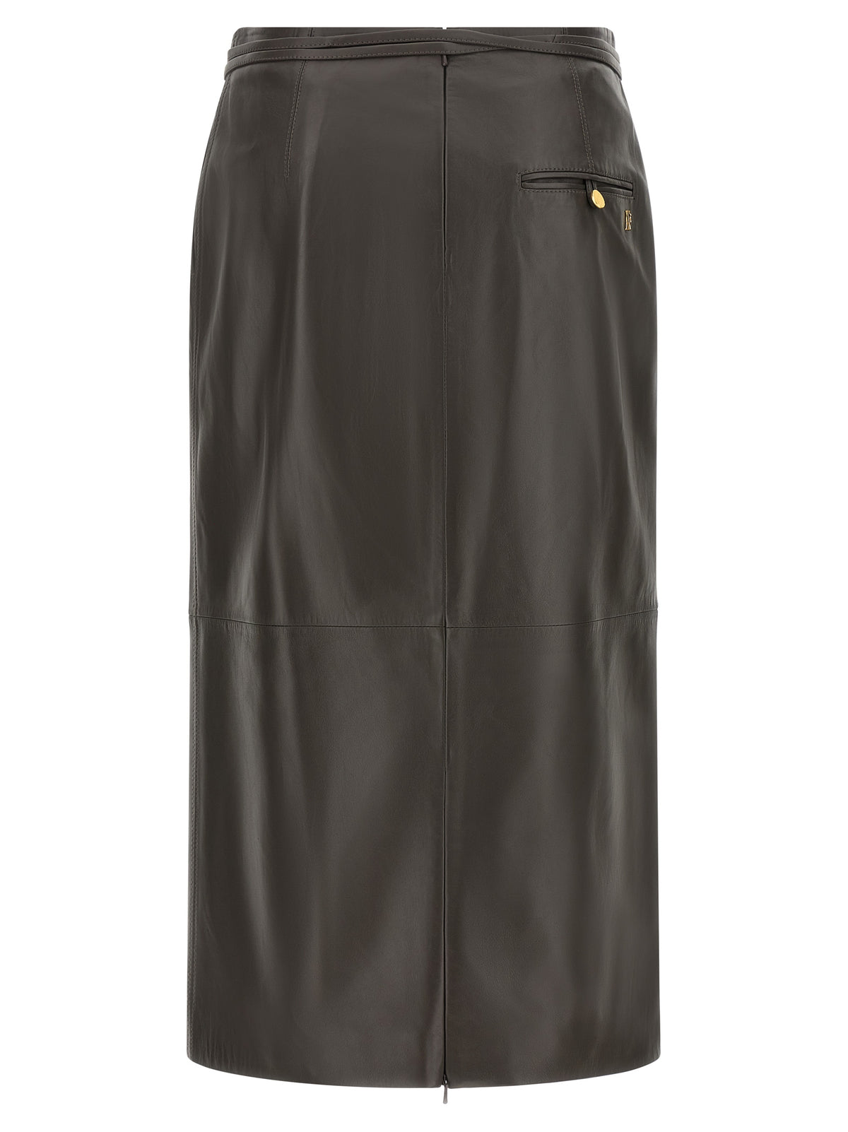 Alberta Ferretti Straight Midi Skirt