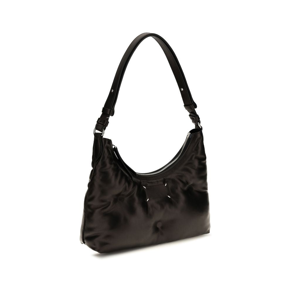 Maison Margiela Glam Slam Black Small Hobo Shoulder Bag