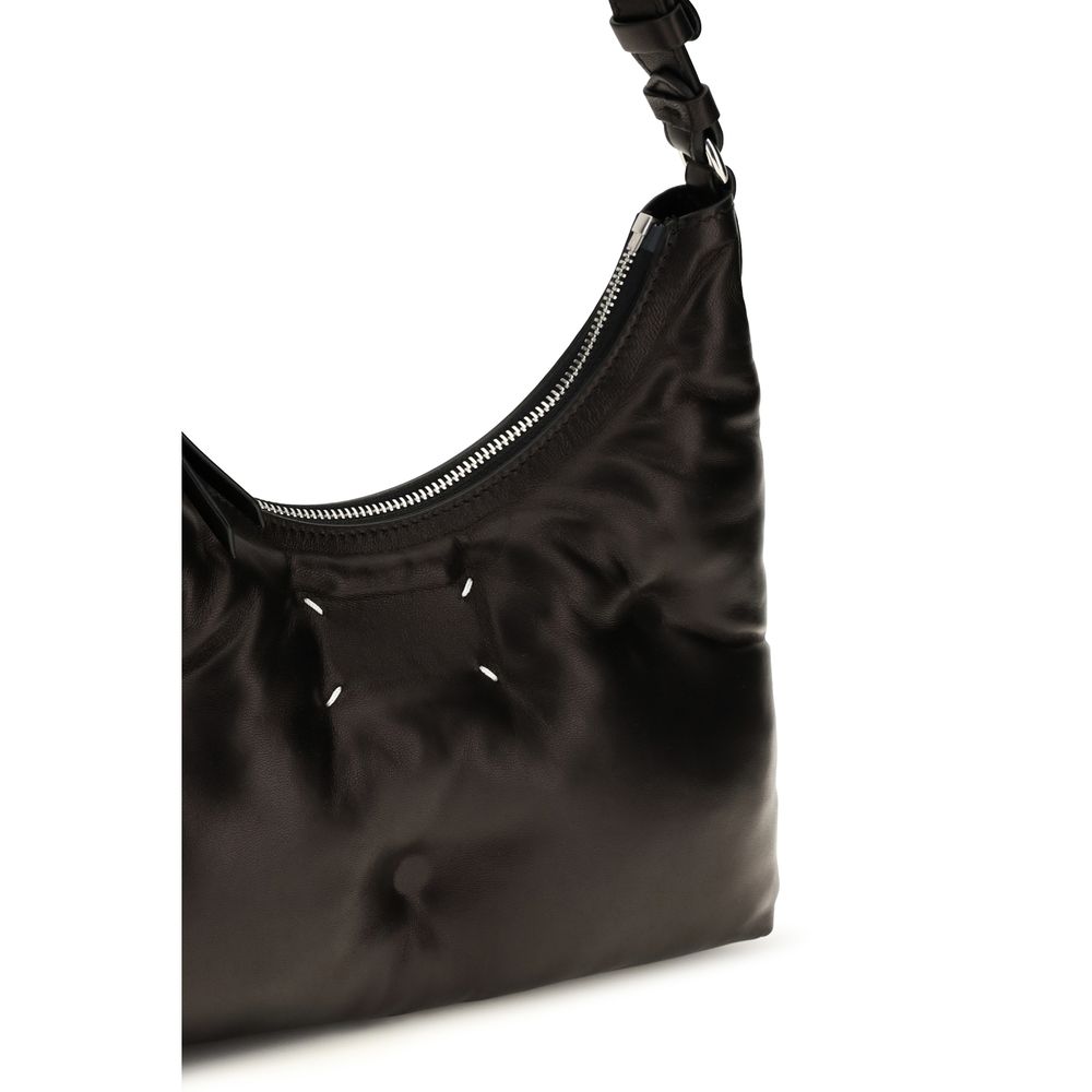 Maison Margiela Glam Slam Black Small Hobo Shoulder Bag
