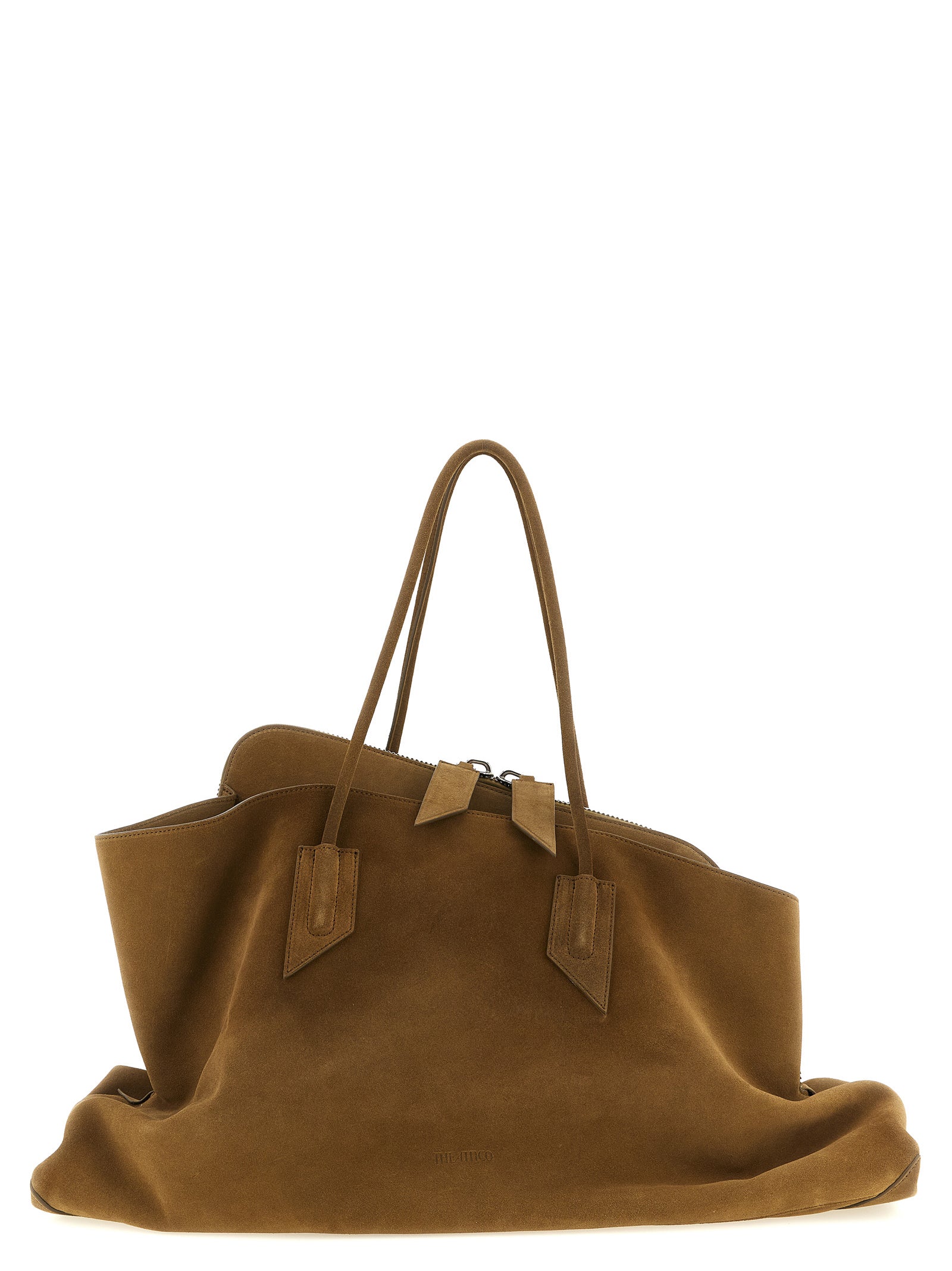 The Attico Brown Calfskin Shoulder Bag