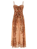 Zimmermann Multicolor Silk Midi Dress