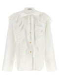 Alberta Ferretti White Cotton Blouse