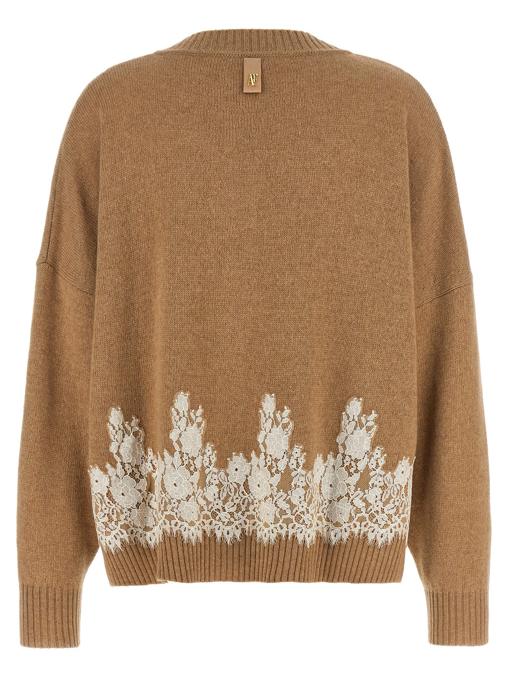 Alberta Ferretti Brown Cashmere Cardigan