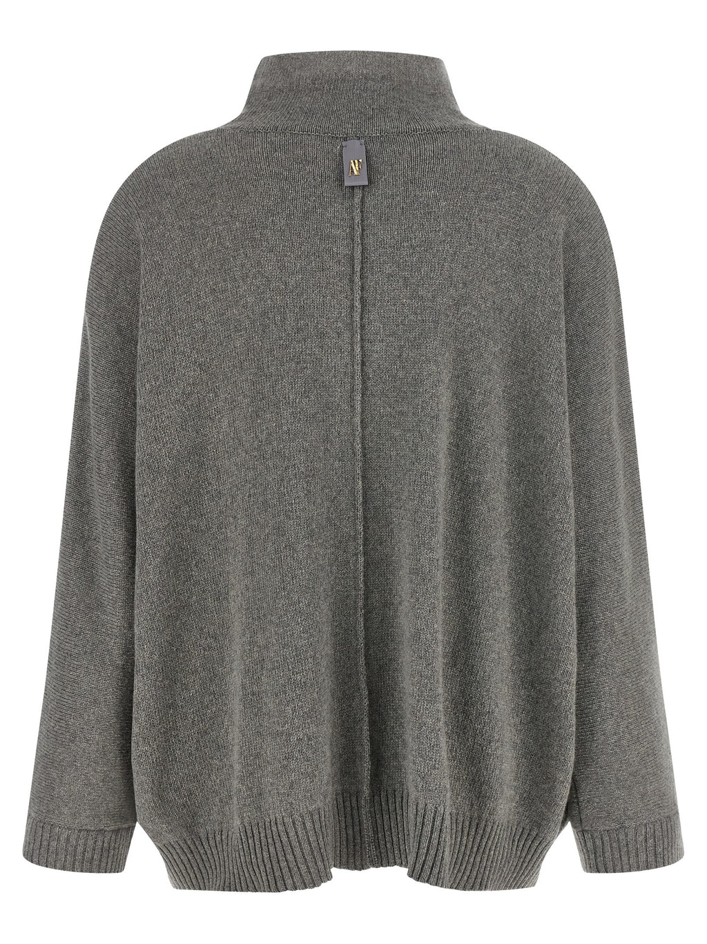 Alberta Ferretti Gray Cashmere Cardigan