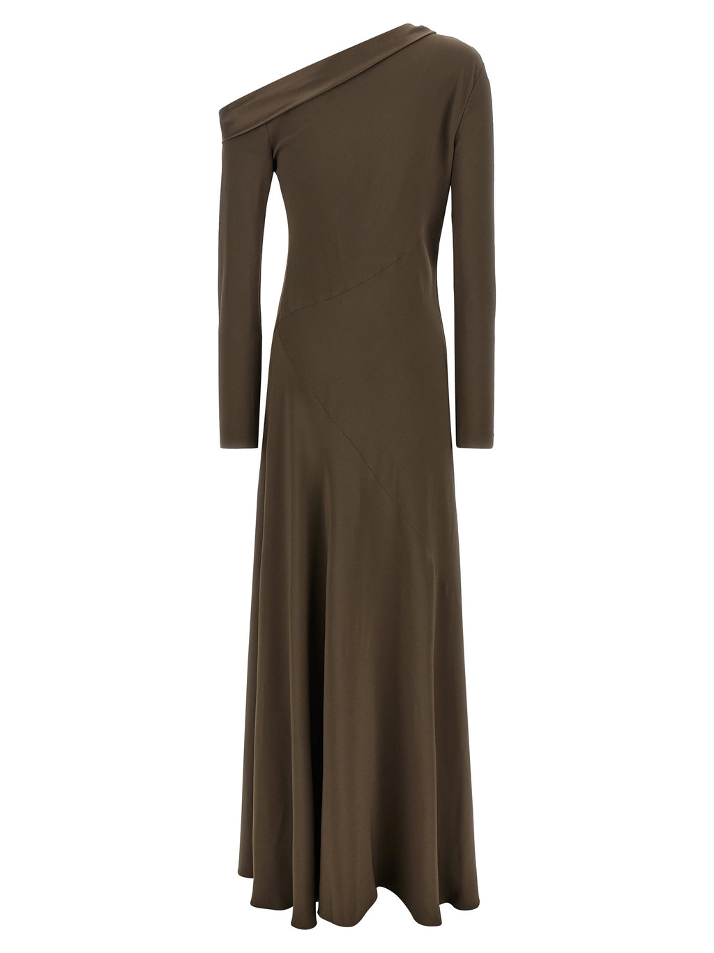 Alberta Ferretti Brown Viscose Long Dress
