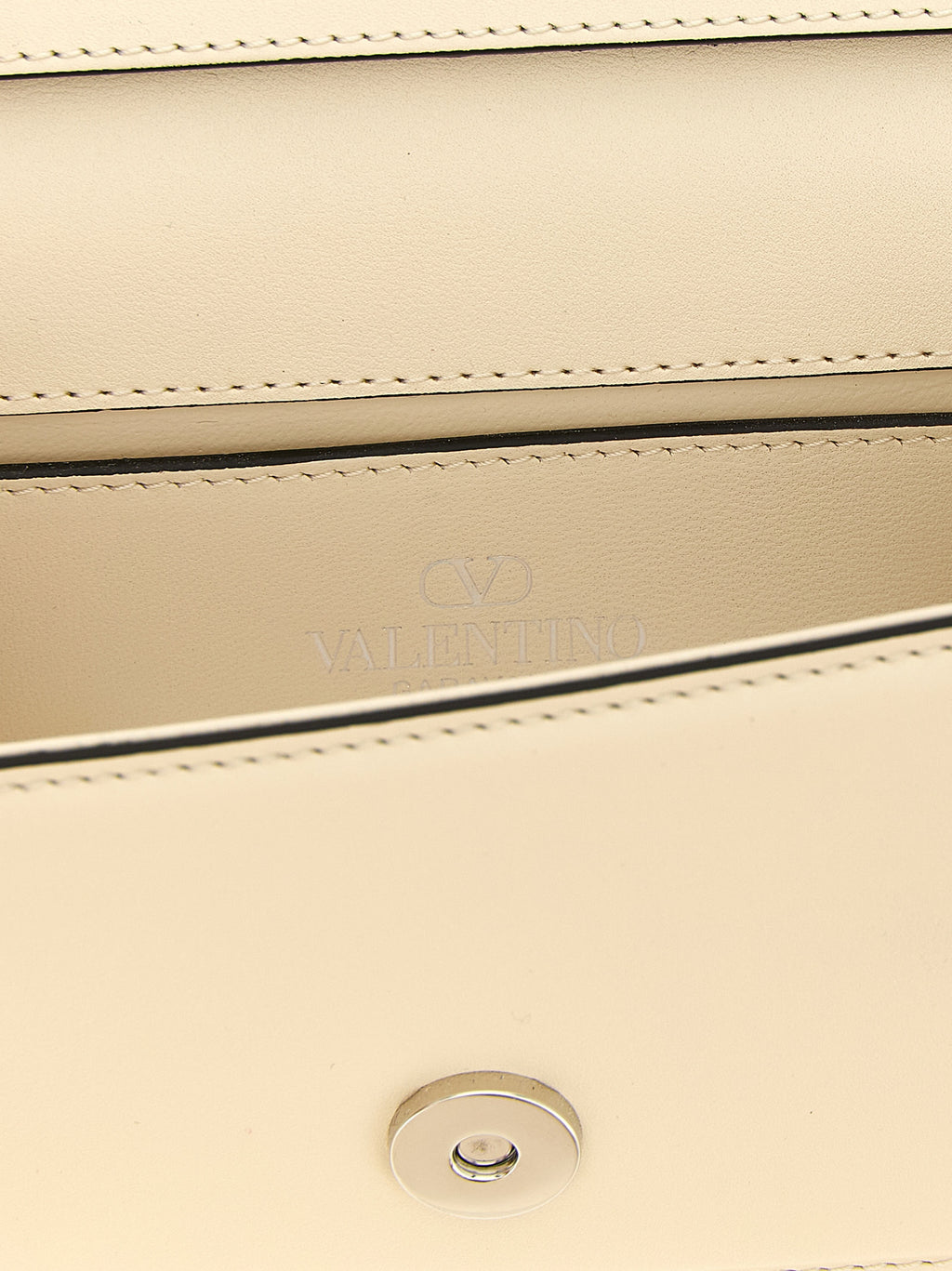 Valentino Garavani White Calfskin Shoulder Bag