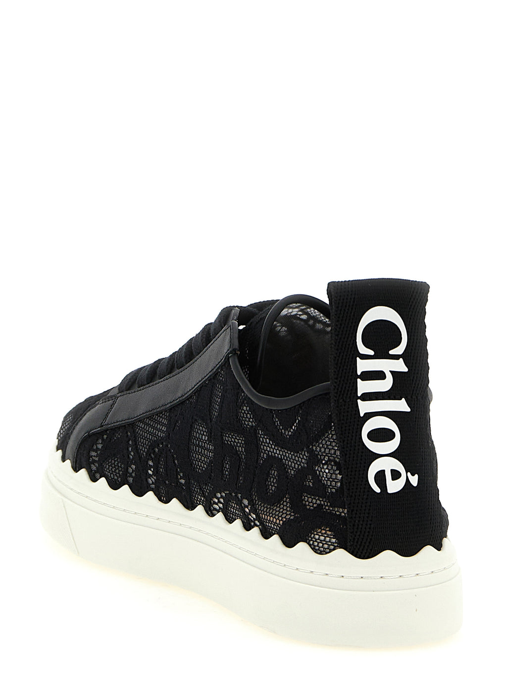 Chloé Black Polyamide Low Top Sneakers