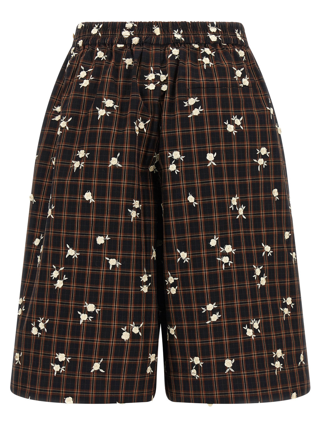 Ganni Brown Organic Cotton Bermuda Shorts