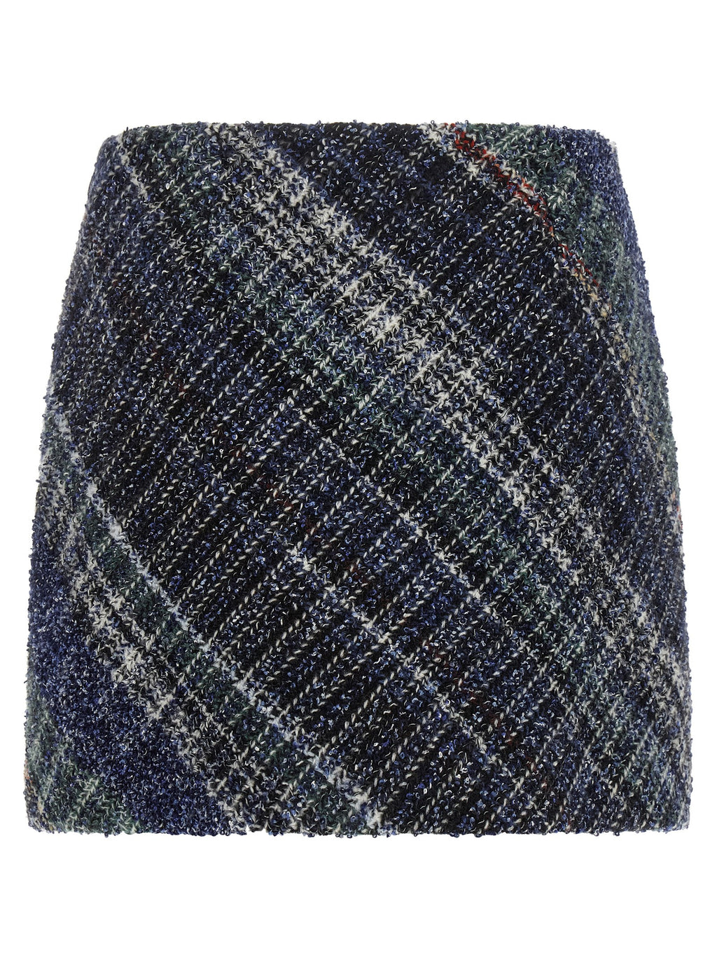 Missoni Blue Wool Long Skirt