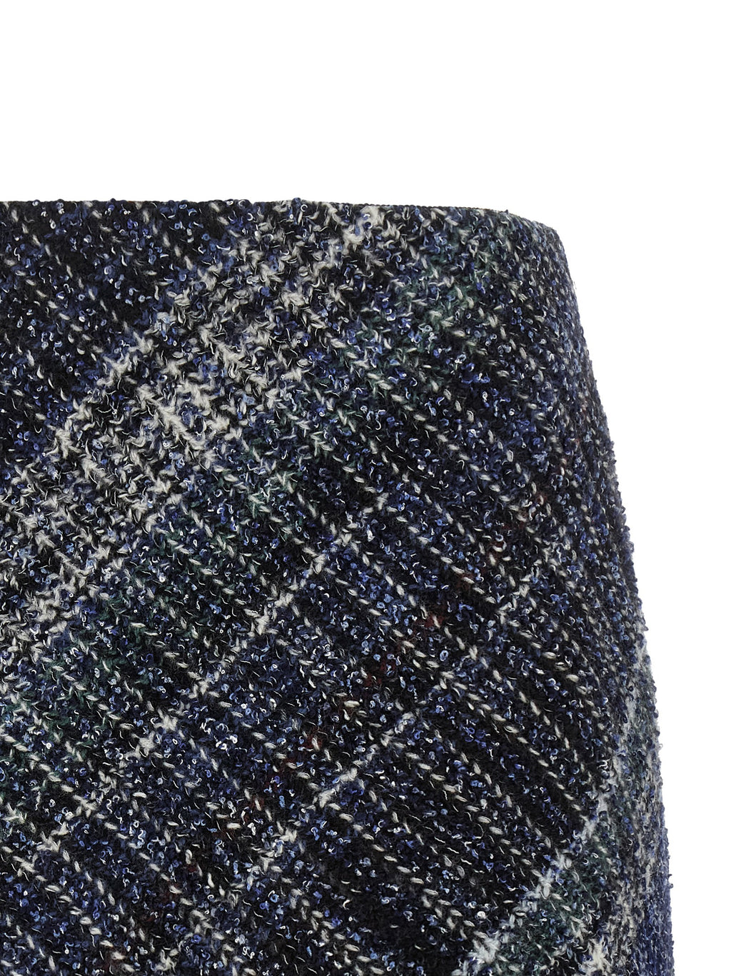 Missoni Blue Wool Long Skirt
