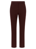 Brunello Cucinelli Bordeaux Cotton Casual Pants