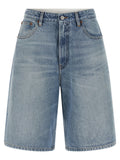 MM6 Maison Margiela Blue Cotton Bermuda Shorts