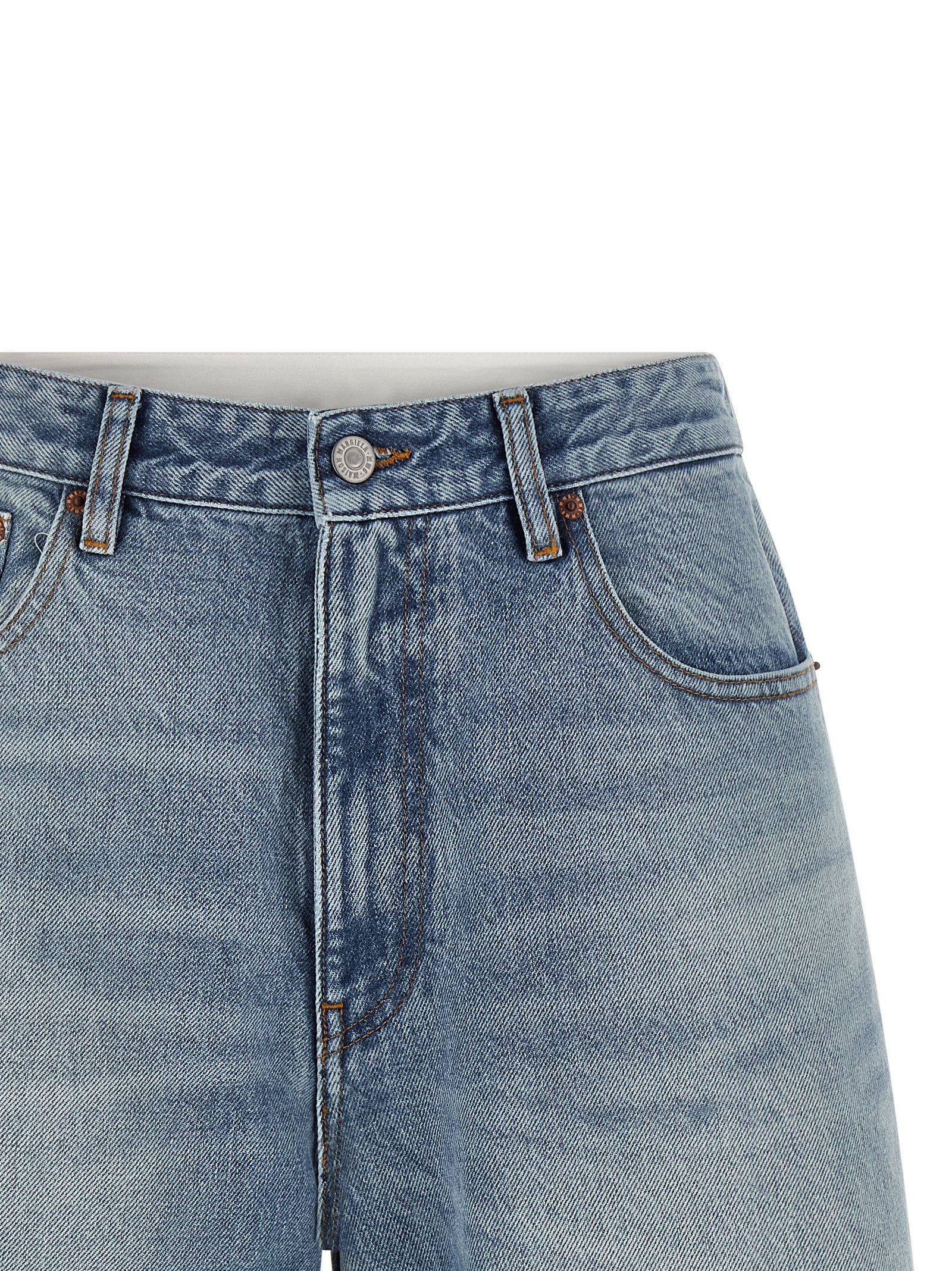 MM6 Maison Margiela Blue Cotton Bermuda Shorts