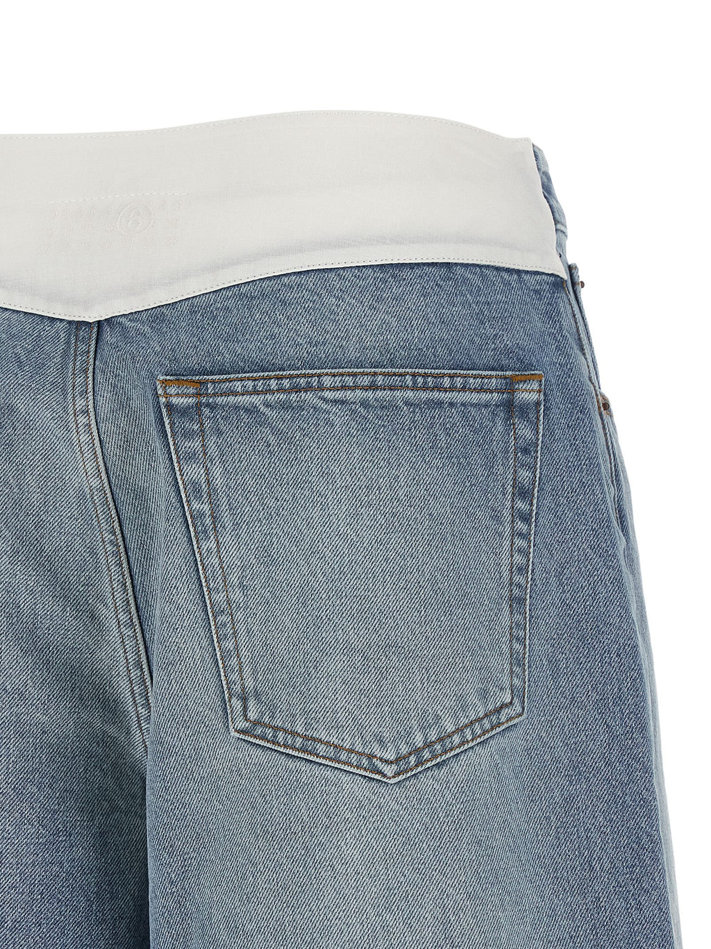 MM6 Maison Margiela Blue Cotton Bermuda Shorts