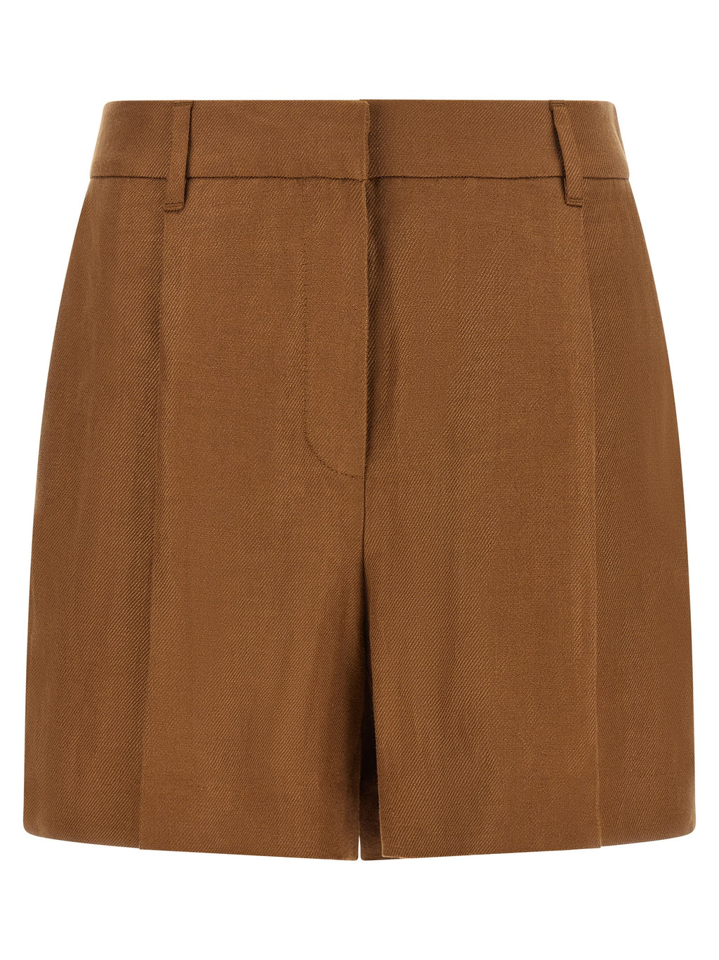 Brunello Cucinelli Brown Linen Bermuda Shorts