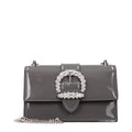 Jimmy Choo Gray Leather Shoulder Bag