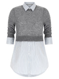 Alexander Wang Gray Wool Blouse