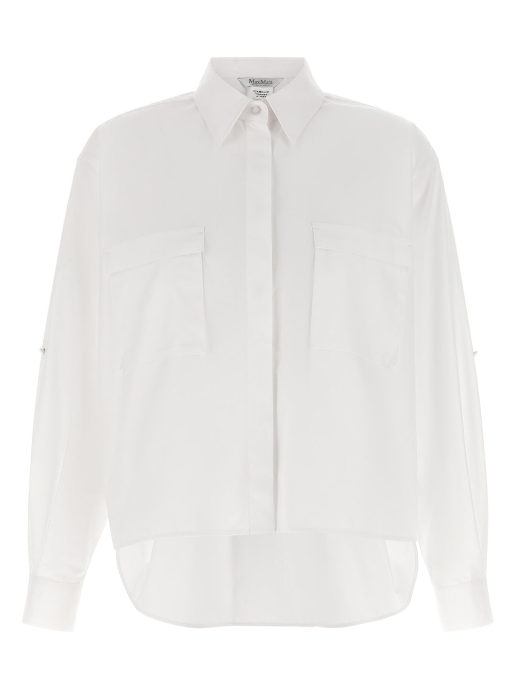 Max Mara White Cotton Blouse