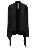 Rick Owens Black Cotton Cardigan