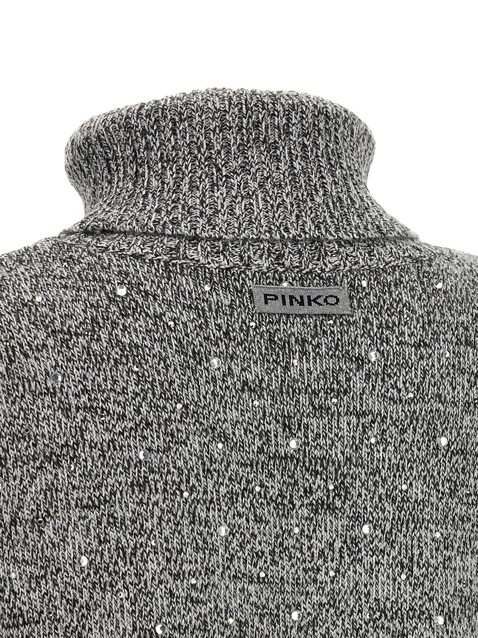 PINKO Gray Polyester Cardigan