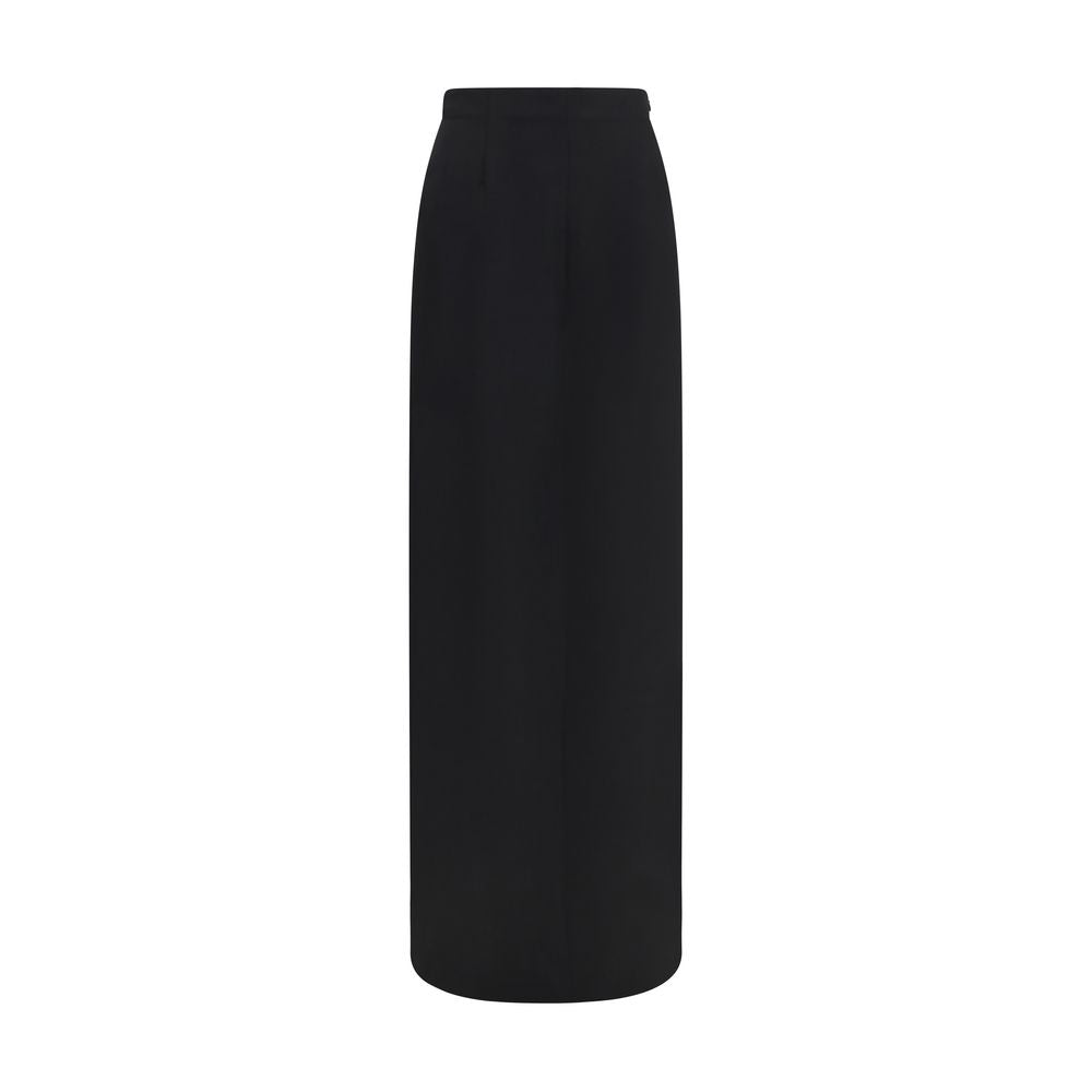 Maison Margiela Back Slit Black Long Skirt