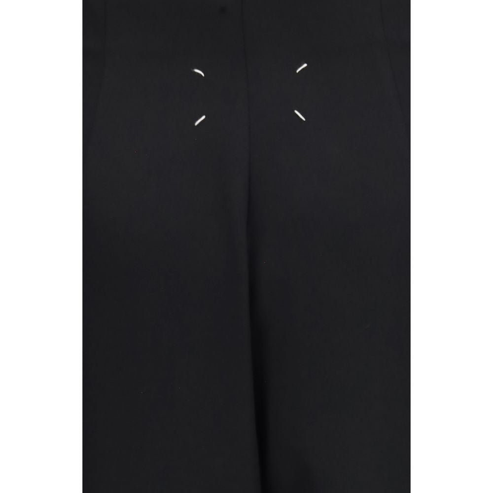 Maison Margiela Back Slit Black Long Skirt