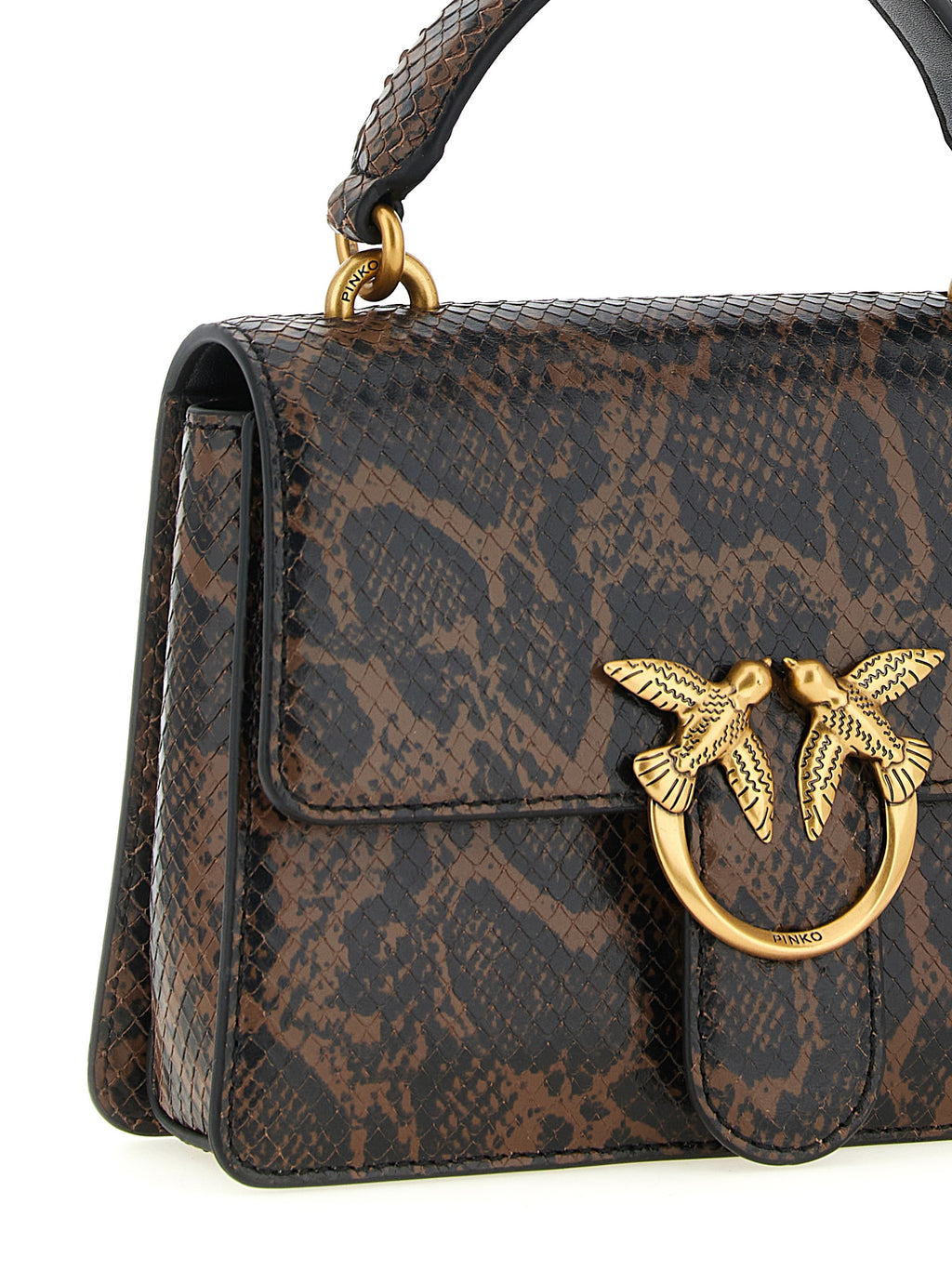 PINKO Love One Top Light Mini Handbag