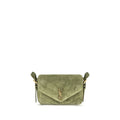 Saint Laurent Loulou Matelassé Green Small Shoulder Bag