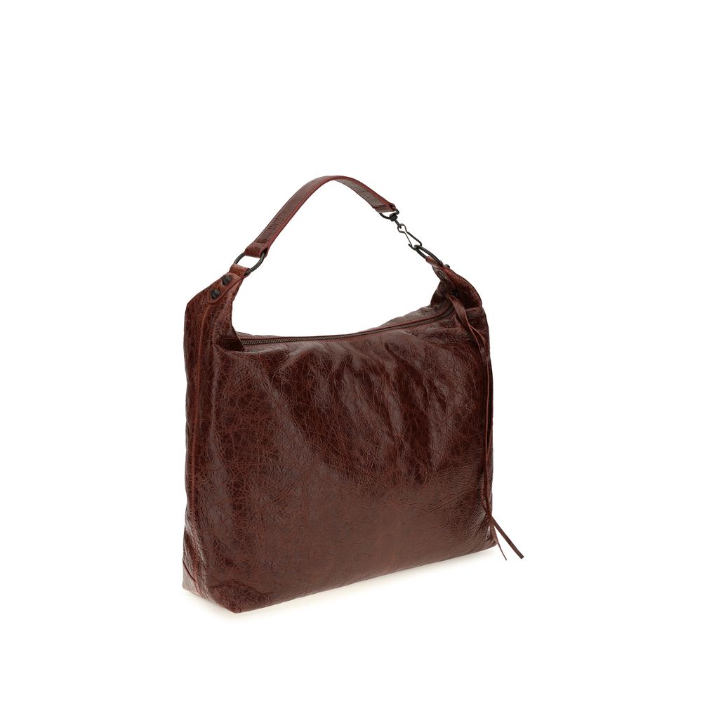 Balenciaga Le City Brown Medium Hobo Shoulder Bag