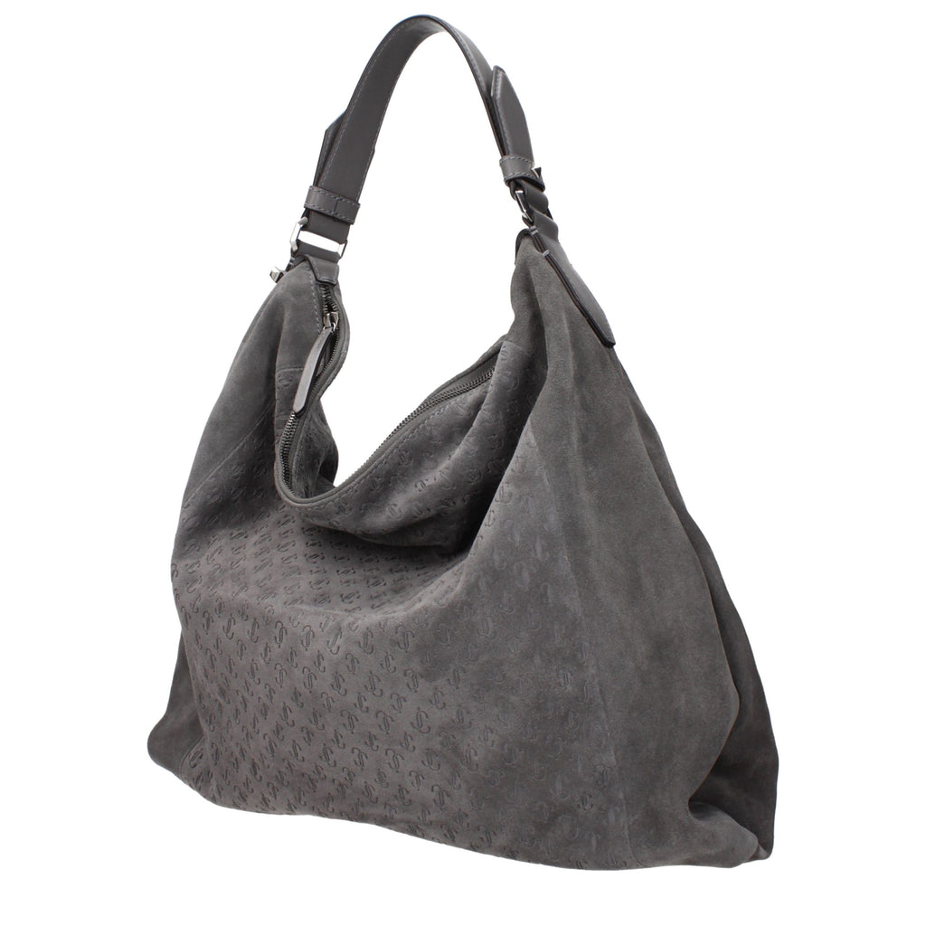 Jimmy Choo Gray Shoulder Bags