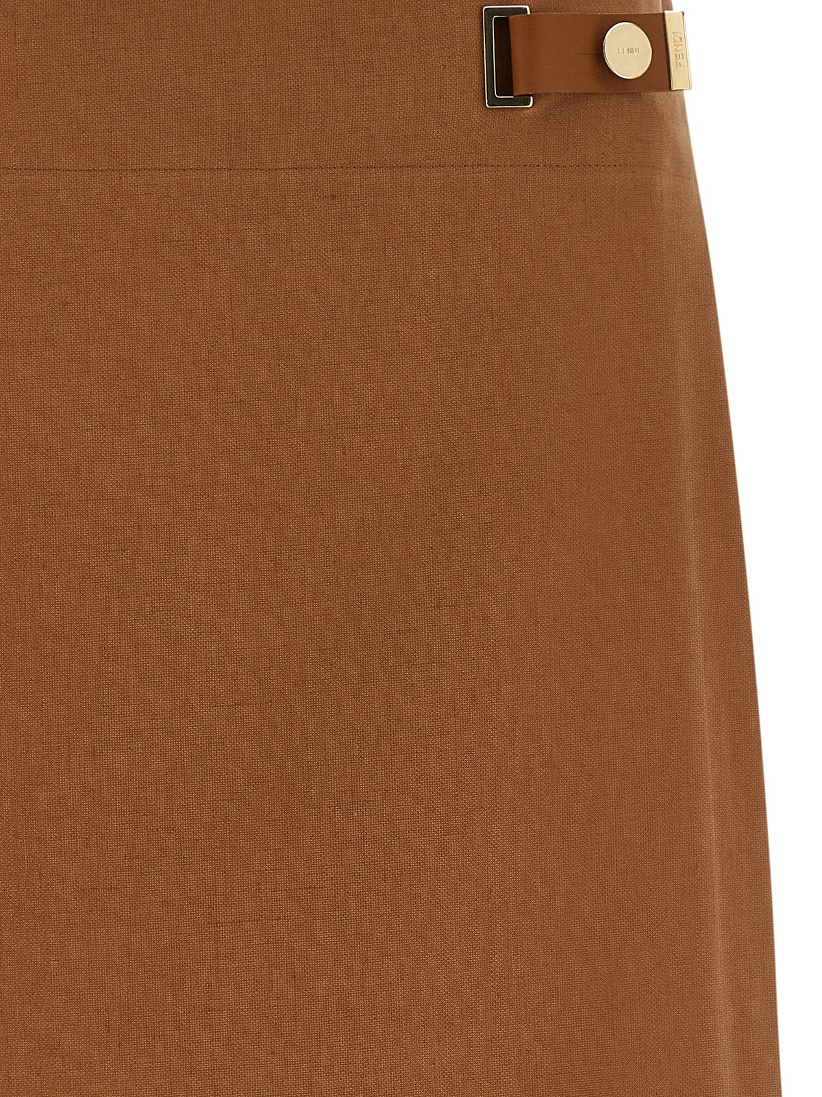 Fendi Flared Midi Skirt